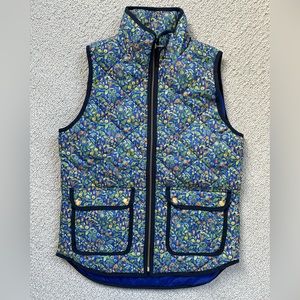 J. Crew quilted vest - special Liberty Print